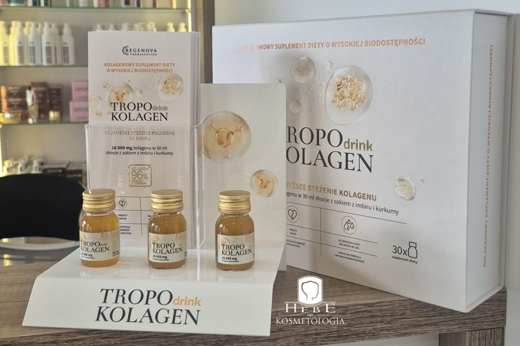 kolagen do picia Mława, kolagen wieprzowy, suplementacja kolagenem, Gabinet Hebe Mława